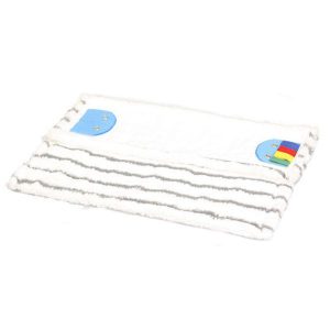 Vlakmop microvezel-scrub wit/grijs 46 cm