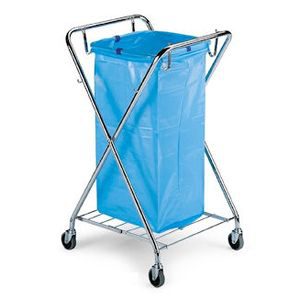 Papierwagen met afvalzakhouder 120 ltr.