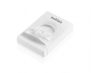 Damesverbandzakjesdispenser wit