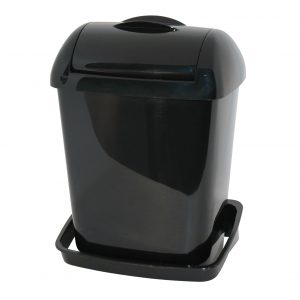 Dameshygiënebox kunststof 8 ltr. black