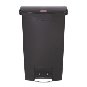Pedaalemmer kunststof 50 ltr. zwart industrieel