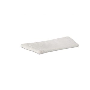 Vlakmop microvezel wit 28 cm  ( droog )