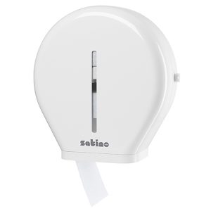 Wepa toiletrol (Jumbo) dispenser (Satino)Large kunststof wit JT2