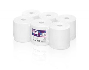 Wepa handdoekrol 2- laags cell.  220 mtr   6 rol per pak geschikt voor o.a. dispenser PT1