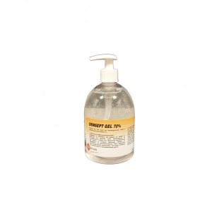 Clean Handalcohol Gel 500 ml + pompje met toelatingsnummer.  14624 N 70% Alcohol