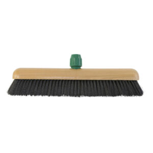 Kamerveger gemengd zwart haar 30 cm met steelverbinding